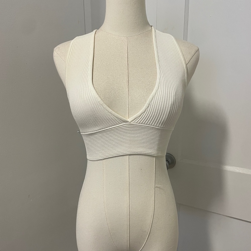 Aritzia Babanton deep V neck top